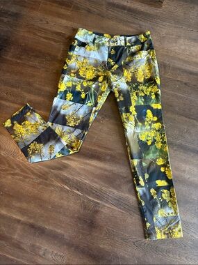 NWOT Anne Elisabeth Paris‎ Floral Print Women's Pants